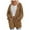 Coffee, variant on Autumn Winter Women's Loose Long Knit Cardigan With Pockets Cozy Sweater Outerwear For Women Womens Blouses Long Sleeve Beige L