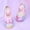 Pink, variant on HAOTAGS Children's Dance Shoes, Training Bowknot Prints Soft Sole Ballet Dance Shoes Pink 3 T