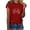 #059 Red, variant on Felirenzacia Women's Cotton Graphic T-Shirt Love Peace Sign Heart Print Boxy Short Sleeve Pullover Tee Tops Navy,L