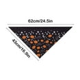 thumbnail image 6 of Halloween Dog Bandanas, Reversible Triangle Dog Scarf with Pumpkin, Washable Pet Neckerchief Dog Bibs, Fall Puppy Bandanas Bib Handkerchief for Halloween Decorations(Black), 6 of 6