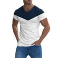 thumbnail image 3 of BOBOGOJP Mens Oversized T Shirts Tees Athletic Cut Short Sleeve Polyester Basic Tee (Navy,M), 3 of 5