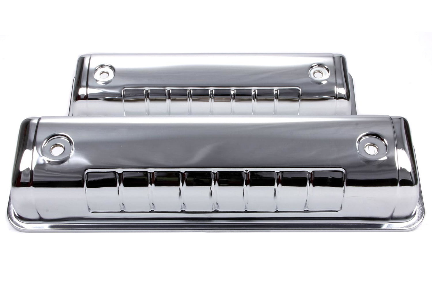 Racing Power Company R7541 Tall Chrome Y Block Valve Cover for Ford V8 
