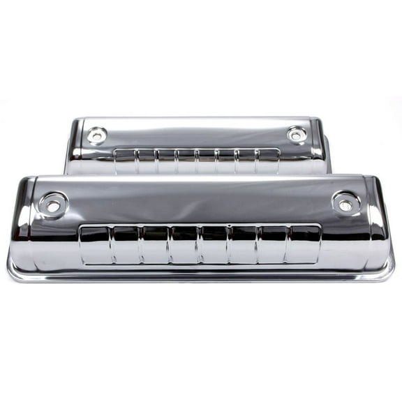 Racing Power Company R7541 Tall Chrome Y Block Valve Cover for Ford V8
