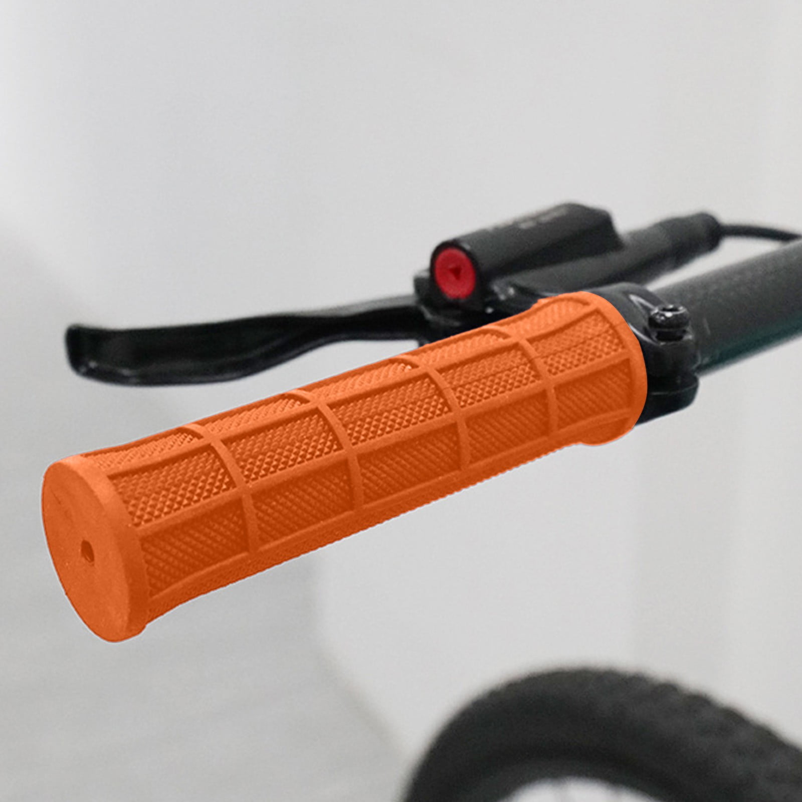Poignées De Guidon Vélo En Caoutchouc Souple - Confort Et Absorption Des Chocs, Pour Diamètre 22.2-25.4 Mm