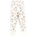 thumbnail image 3 of Hudson Baby Girls Cotton Pants and Leggings, Neutral Pink Floral, Newborn, 3 of 6