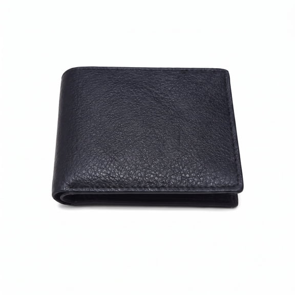 kerinzo -Men’s Bifold Wallet – Slim, Durable, Classic Black Card Holder for Everyday Use, Wallet for Mens