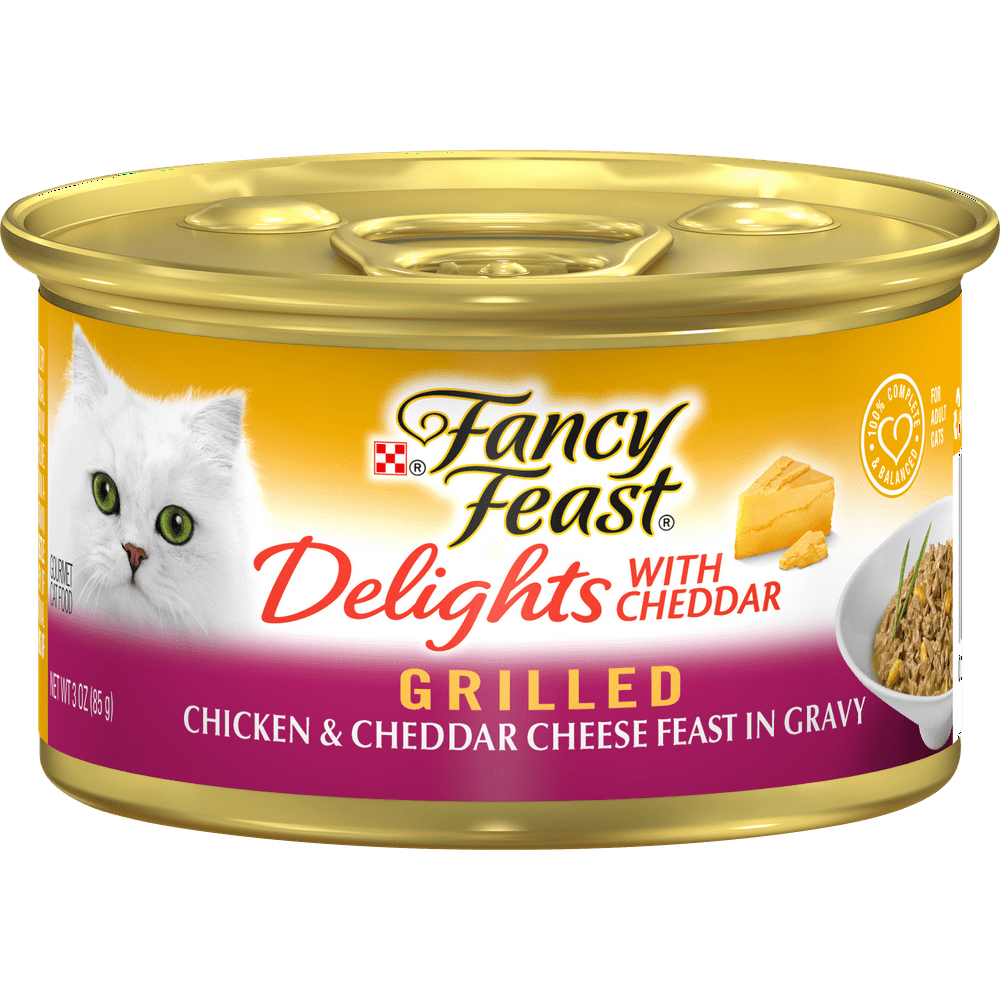 Fancy Feast Grilled Gravy Wet Cat Food, Delights Grilled Chicken