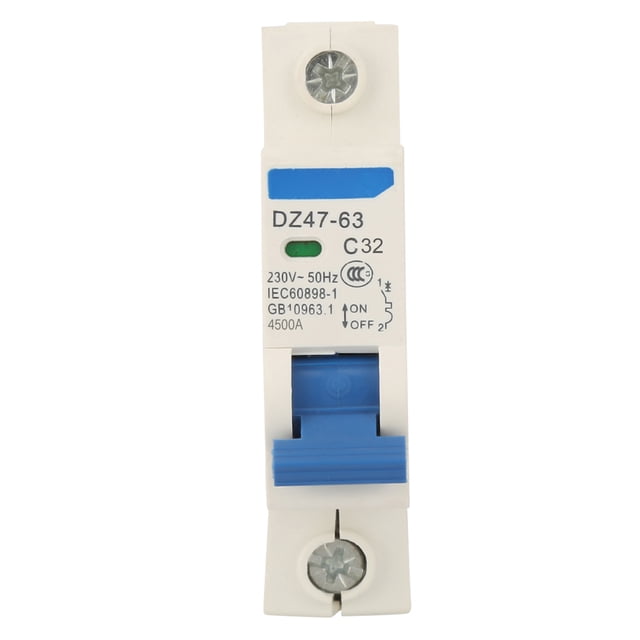 Disjoncteur MCB, Mini Disjoncteur 1 Pôle 230VAC DZ47-6350A, Disjoncteurs Miniatures