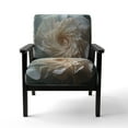 thumbnail image 4 of Designart "Seashell Monochromatic II" White Animals Upholstered Accent Chair - Modern Arm Chair For Living Room, 4 of 7