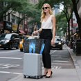 thumbnail image 6 of FORMRS Tote Bag for Women Quilted Large Capacity Travel Work Carry On Shoulder Handbag, Blue Butterfly, 6 of 7