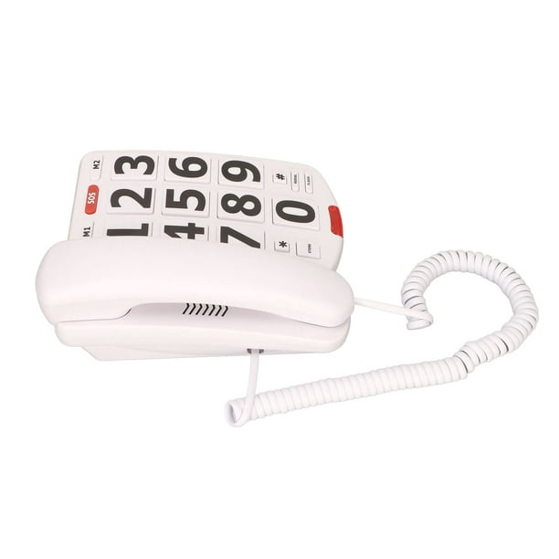 Big Button Phone For Seniors, Adjustable Lound Volume Corded Phone For  Hearing And Visually Impaired Seniors, Landline Telephone With Speaker,  Memory,