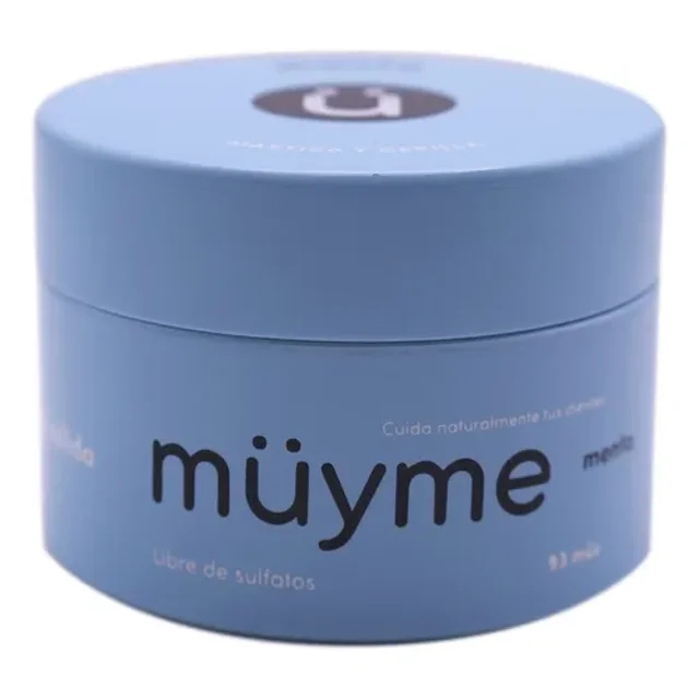 Pasta Dental en Tableta MU&ME Sabor Menta con Xilitol Lata