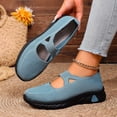 thumbnail image 3 of Rokment Womens Vintage Athletic Orthopedic Arch Support Walking Sneakers Comfortable Stretchy Solid Knit Platform Slip on Nursing Tennis Shoes, 3 of 6
