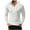 White, variant on Men's 1/4 Button Hoodies Modern Fit Long Sleeve Pullover Tops Lightweight Solid Hiking Running Workout Hooded Sweatshirts Gray XXXL