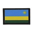 thumbnail image 1 of Patch Ecusson Brode Imprime Voyage Souvenir Backpack Drapeau Rwanda Rwandais, 1 of 1