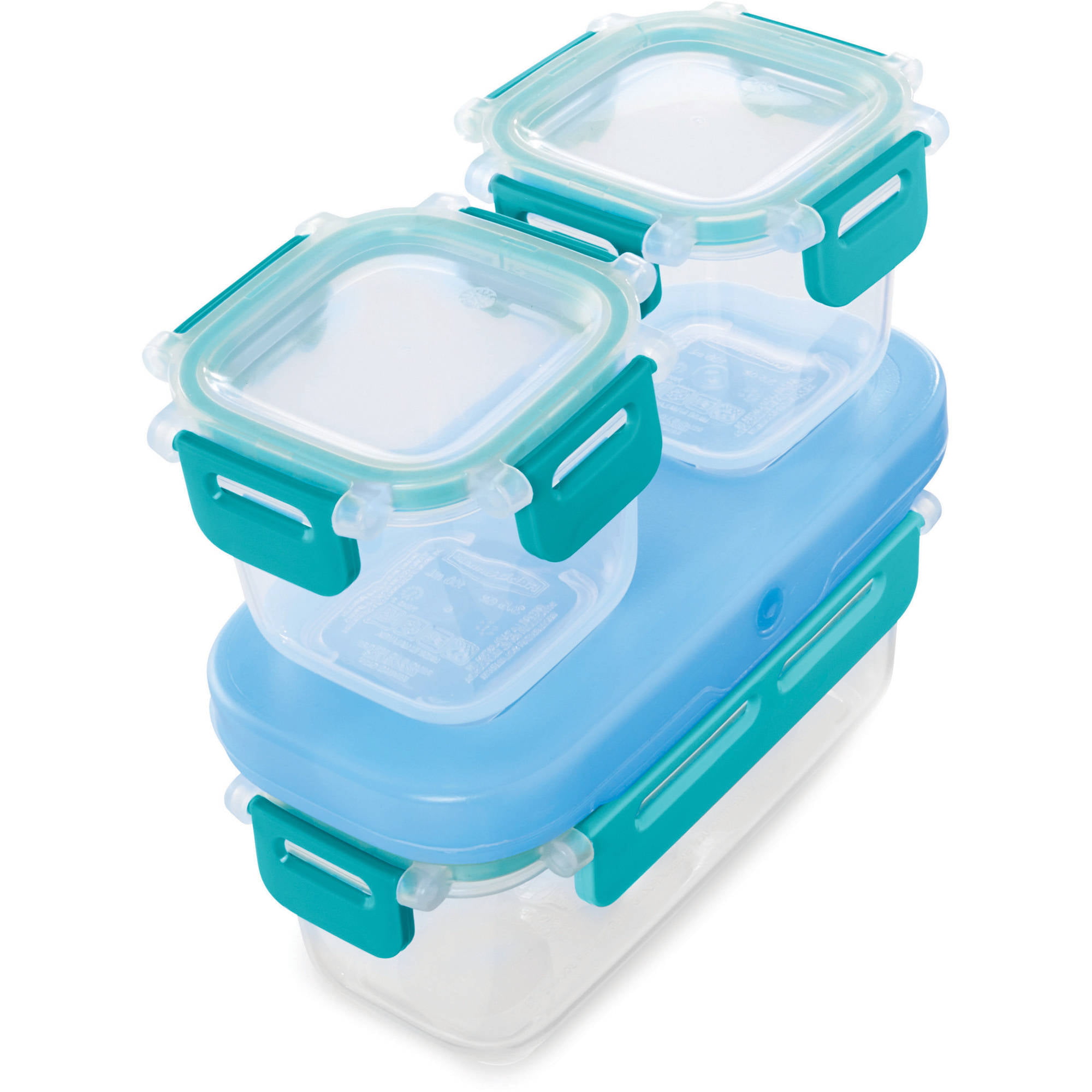 Rubbermaid LunchBlox Leak-Proof Meal Kit Container Kit with Case Blue 