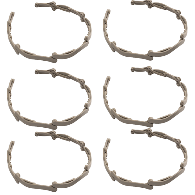 6PCS Banda para el cabello con bolsillo retráctil, Diadema plegable ondulada con resorte antideslizante, Aro para el cabello ajustable portátil compacto Vhermosa