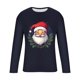 thumbnail image 5 of Blusas y camisas de manga larga con cuello redondo para hombre, blusa de poliéster con estampado navideño de otoño y manga larga para hombre., 5 of 5