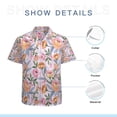 thumbnail image 7 of High Quality Hawaiian Shirts for Men Short Sleeve Aloha Beach Shirt Floral Summer Casual Button Down Shirts Blouses 3CEJ6V, 7 of 7