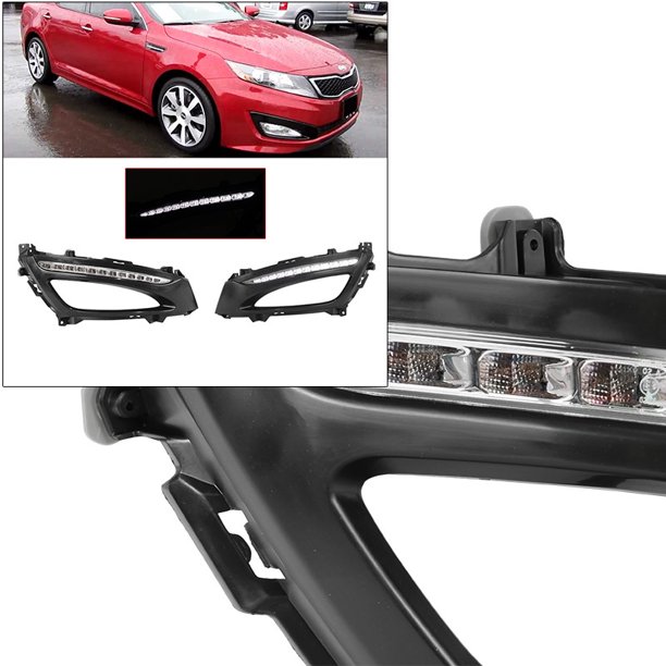 LED DRL Fog Lights for Kia Optima SX 20122013 Driver Passenger w/ LH