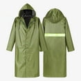 thumbnail image 2 of Kmdttou Women And Men's 2PC Outdoor Long Sleeved Hooded Raincoat Reusable Rain Jacket for Emergency Outdoor Hooded Rain for Adults Waterproof Lightweight Rain Coat for Men Women Army Green XL, 2 of 5