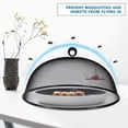 thumbnail image 4 of Mesh Couverture Alimentaire en Acier Inoxydable Couverture en Maille Protection Alimentaire Écran Rond Tente Alimentaire Cuisine Pique-Nique Extérieur Réutilisable, 4 of 5