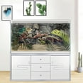 thumbnail image 3 of 24X12IN Stone Aquarium Background, Rock Fish Tank Background, Natural Rocky Glass Terrarium Background with 8 EVA Double-Sided Tape, 3 of 5