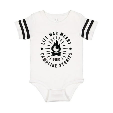 

Inktastic Life Was Meant for Campfire Stories with Grunge Gift Baby Boy or Baby Girl Bodysuit