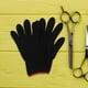 thumbnail image 5 of ColoMX Peluquería Guante resistente al calor Bloqueo de calor Guantes de aislamiento térmico resistentes al calor para peinar el cabello Planchas rizadoras Rodillos calientes y secadores Negro, 5 of 8