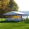 Party Tent, 20' x 20'/6m x 6m, Blue/White