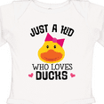 thumbnail image 4 of Inktastic Duck Lover Cute Girls Girls Long Sleeve Baby Bodysuit, 4 of 5