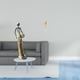 thumbnail image 2 of Figura decorativa vintage de hoja con forma de dama tribal, ideal para escritorio, armario, dormitorio o como regalo de inauguración. Estatua abstract, 2 of 8