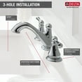 thumbnail image 2 of Delta Haywood Two Handle Widespread Bathroom Faucet in Chrome 35999LF, 2 of 2