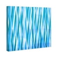 thumbnail image 4 of Wynwood Studio Abstract Modern Canvas Art - Vertical Waves, Wall Art for Living Room, Bedroom, and Bathroom, 30 in x 30, Blue and White Home Decor, 4 of 5