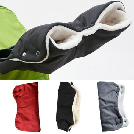 

SPRING PARK Lamb Wool Stroller Hand Muff Winter Anti-Freeze Gloves for Baby Stroller Jogger Pram Water Resistant Warmer Gift for Parents and Caregivers