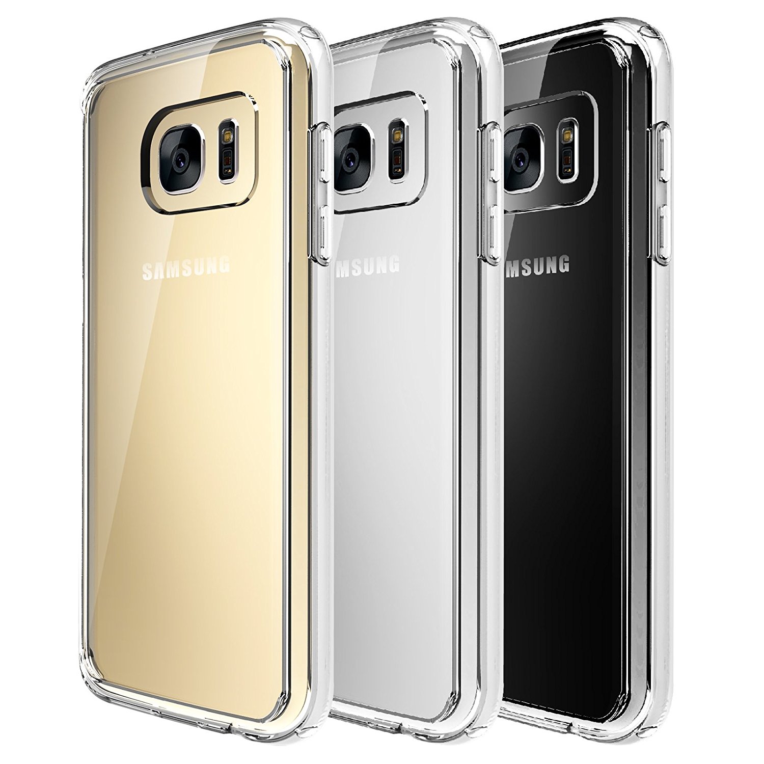 Galaxy S7 Case Quirkio TPU Crystal Clear Back Skin Transparent Slim