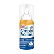 Simply Saline Sterile Nasal Mist For Allergy And Sinus Relief - 1.5 Oz, 3 Pack