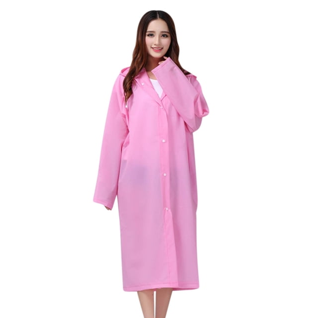 Poncho de Pluie Réutilisable pour Adultes, Imperméable Portable avec Capuchon, Équipement de Pluie Léger et Compact pour le Camping, la Randonnée et les Voyages