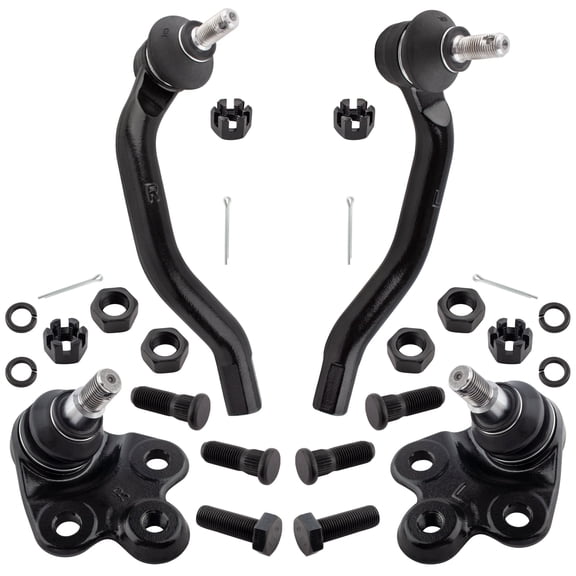 BOXI 4pcs Front Lower Ball Joints   Front Outer Tie Rod Ends Fit for Honda Civic 2006 2007 2008 2009 2010 2011 1.8L 2.0L l4 | K500070 K500069 ES800374 ES800373