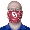 thumbnail image 3 of NCAA University of Oklahoma Dot Face Mask, os, Red, 3 of 3