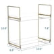 thumbnail image 2 of Organizador de encimera de baño NPPLUS, 2 niveles, acrílico dorado, 2 of 7