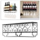 thumbnail image 1 of Estantes para vino en pared con estantes para copas de hierro para colgar estantes para de vino, estantes para decoración del Macarena titular de vino, 1 of 8