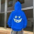 thumbnail image 4 of SonxaHe Big Boy's Hoodie Fleece Cartoon Graphic Hooded Top with Pocket Streetwear Sports Active Hoodie for Kids Blue,Size 11-12, 4 of 8
