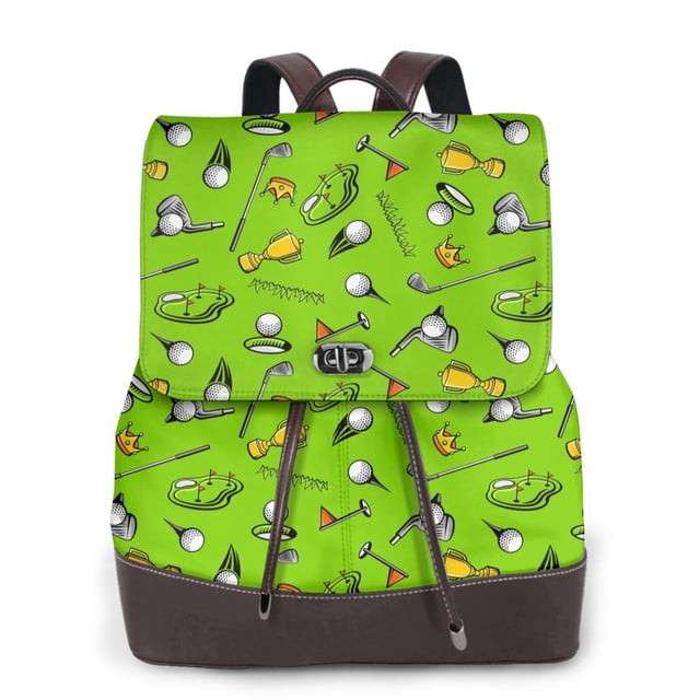 Easygdp Golf Sport Club Mochila de Cuero para Mujeres, Bolso de Hombro, Bolsos de Mano de Moda para Trabajo y Viajes