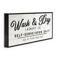 thumbnail image 4 of Stupell Industries Self Service Laundry Typography Painting Black Framed Art Print Wall Art, 30 x 13, 4 of 10