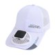 thumbnail image 3 of Gorra de béisbol con ventilador y energía solar, transpirable, ideal para la playa, deportes, viajes y jardín. Blanco 600MA, 3 of 9