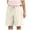 Beige, variant on Childrens Elastic Waist Bermuda Shorts Little Girls Knee Length Straight Short Pants Kids Summer Bottoms 9-10 Years Khaki