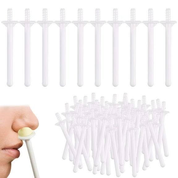 RAGUPEL 60 Pieces Nose Wax Sticks Plastic Nose Wax Applicators Plastic Wax Rod Wand Nose Waxing Strips Disposable Spatulas For Nostril Hygienicing And Nose Hair Removal