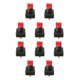 thumbnail image 2 of Scienceny Red Kill Switch Desconexión de la batería: buen rendimiento de seguridad Larga vida útil Aislador de la Desconexión negro rojo 10piezas, 2 of 3