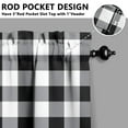thumbnail image 3 of Moroccan Vintage Kitchen Curtains Set of 2 - 27.5x36 Inch Tier Window Panels Semi-Sheer Rod Pocket Farmhouse Caf Curtains, 3 of 4